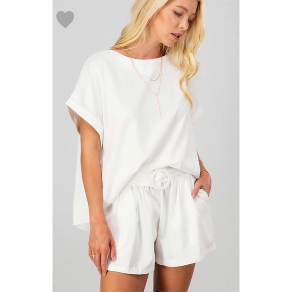Pants - White Short set